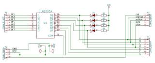 LC technology ULN2003 board schematic